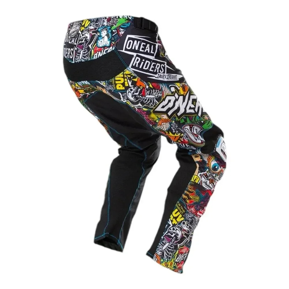 O'Neal Riders Men's Black Multicolor Graphic Moto Pants